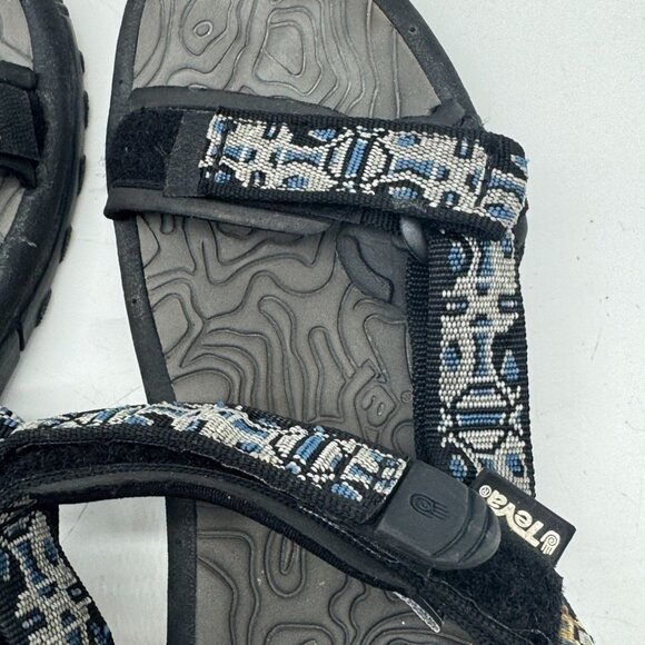 Teva Womens Sport Sandals Size 9 Black Aztec Slingback Outdoor Casual Comfort - Picture 9 of 16